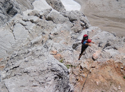 Schrofige obere Teil