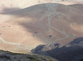 Montaña Blanca im Abendlicht
