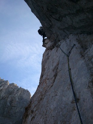 2te Seillänge Schluesselstelle