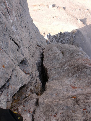 3te Seillänge Doppelriss