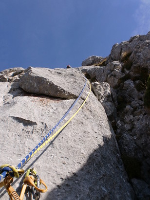 6te Seillänge Platte