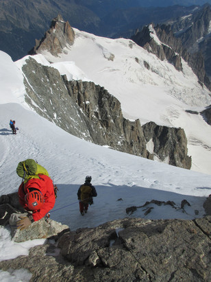 Abstieg Tacul Abstieg Tacul