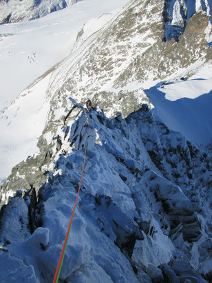 Nordwestgrat im Rückblick