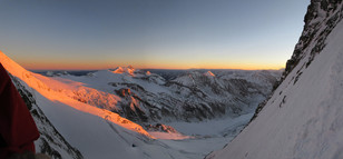 Sonnenaufgang auf der unteren Glocknerscharte