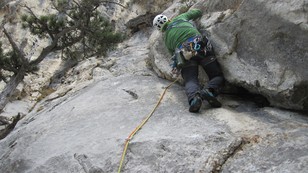 Nonnentanz in der 7. Seillänge