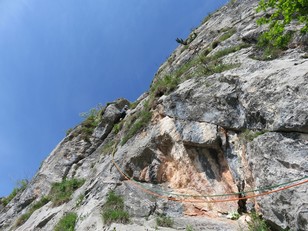 1. Seillänge Rissverschneidung