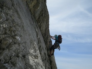 14. Seillänge Überhang