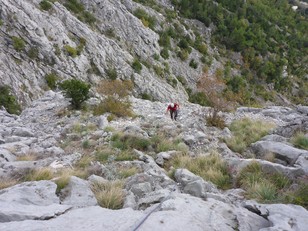 3. Seillänge Gehgelände