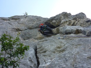 3. Seillänge Sackgasse