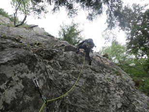 5. Seillänge Beginn 5. Seillänge Beginn