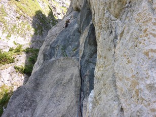 5. Seillänge schöne Platte