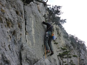 6+ Bauch der vierten Seillänge