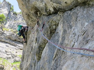 6. Seillänge Schlüsselstelle