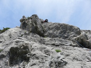 6. Seillänge von Alle Neune