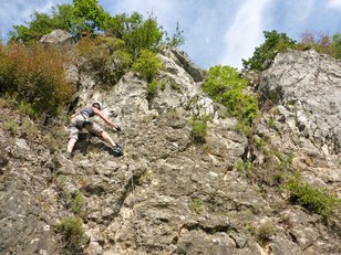 Abstieg über den linken Teil