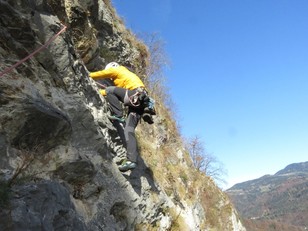 Beginn der sechsten Seillänge