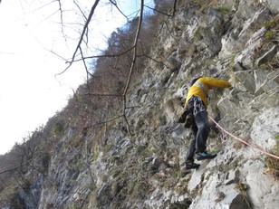 Beginn zweite Seillänge