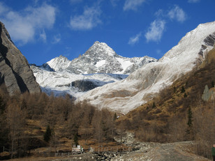 Blick auf den Glockner vom Parkplatz