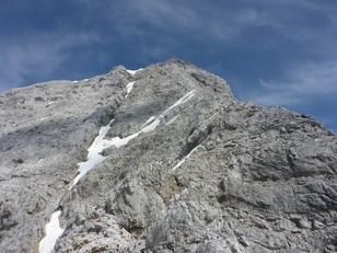 Blick voraus zum Gipfel Blick voraus zum Gipfel