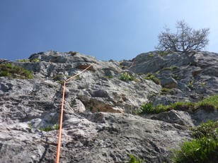 Breite Wand 2te Seillänge Breite Wand 2te Seillänge