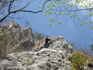 Erste Seillänge 6- Stelle Erste Seillänge 6- Stelle