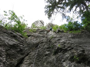Erste Seillänge Beginn Erste Seillänge Beginn
