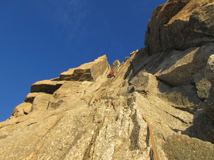 Erste Seillänge Pointe Mediane Erste Seillänge Pointe Mediane