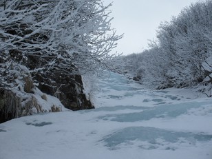 Leichtes Gelände nach der oberen Steilstufe Leichtes Gelände nach der oberen Steilstufe