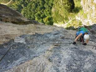 Tiefblick aus dem oberen Abschnitt