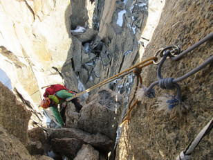 Zweiter Abseiler Pointe Chambert Zweiter Abseiler Pointe Chambert