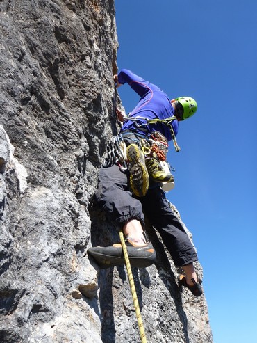 3. Seillänge Beginn