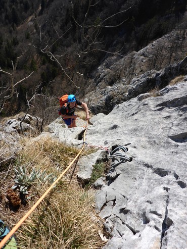 9. Seillänge steiler Start