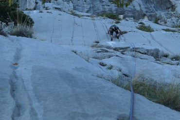 2. Seillänge über die Wasserrunsen