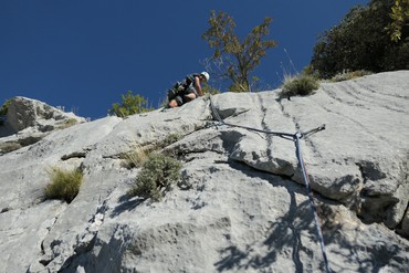 6. Seillänge Beginn