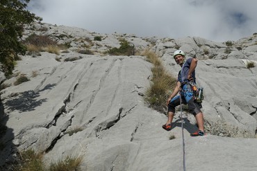 7. Seillänge Beginn