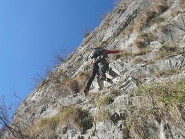 1. Seillänge Beginn