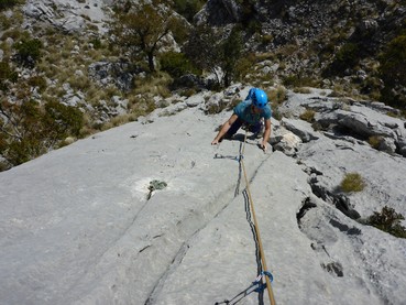 10. Seillänge - vor dem Standplatz
