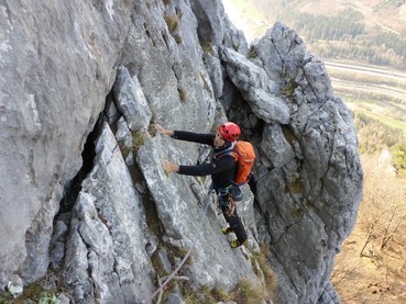 2. Seillänge schöne Platte