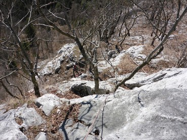 3. Seillänge Rückblick