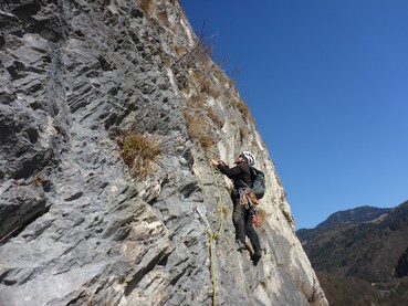 4. Seillänge Beginn