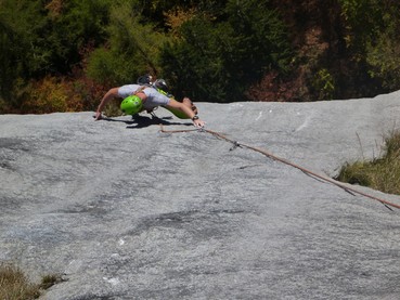 4. Seillänge Schlüsselpassage