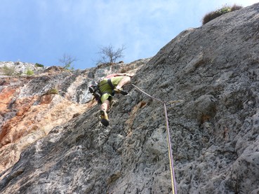 4. Seillänge steiler Beginn