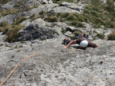 6. Seillänge erste Querung