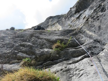 7. Seillänge steiler Beginn