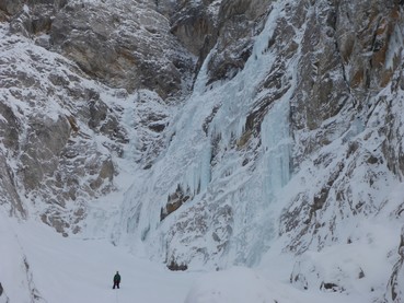 Eisfälle in der Arena
