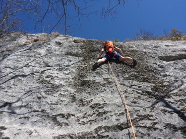 Raue erste Seillänge